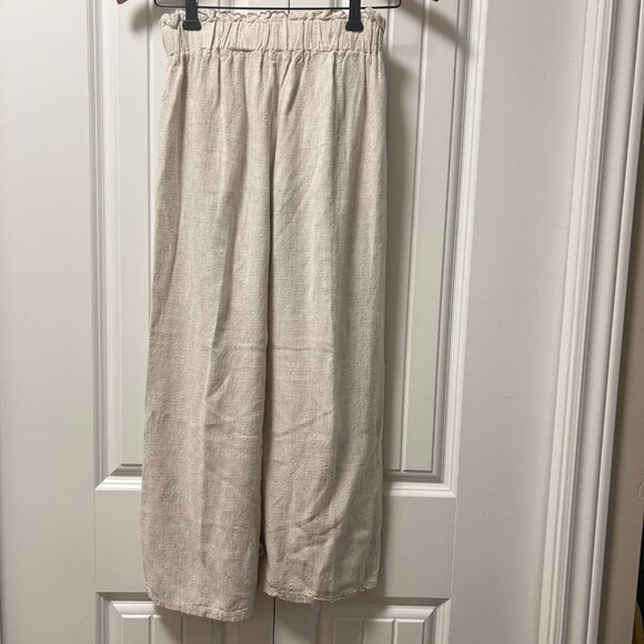 OAK + FORT Elastic Waist Pants Beige - Picture 2 of 12